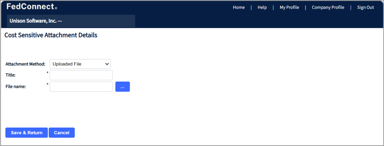 Cost Sensitive Attachment Details Page